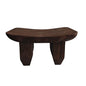 Handcrafted Solid Wood - Raw Timber Oval Four-Legged Stool, Living Room Mini Coffee Table Decor, Sturdy Home Decor Piece