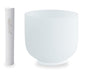 TOPFUND 8 inch F Note Crystal Singing Bowl Heart Chakra with Suede Mallet - color: F Note+Box, size: 8 inch