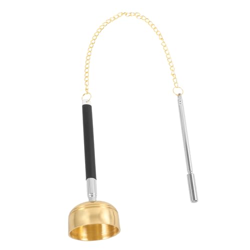Hand Bell for Meditation and Rituals Brass Prayer Bell for Buddhist Practices Portable Copper Percussion Instrument for Temples Homes and Ancestral Random Color