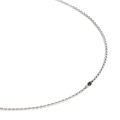ANGGREK Whistle Necklace, Necklace Anxiety Relief Necklace Meditation Necklace Stainless Steel Whistle Necklace for Men Women - color: Silver