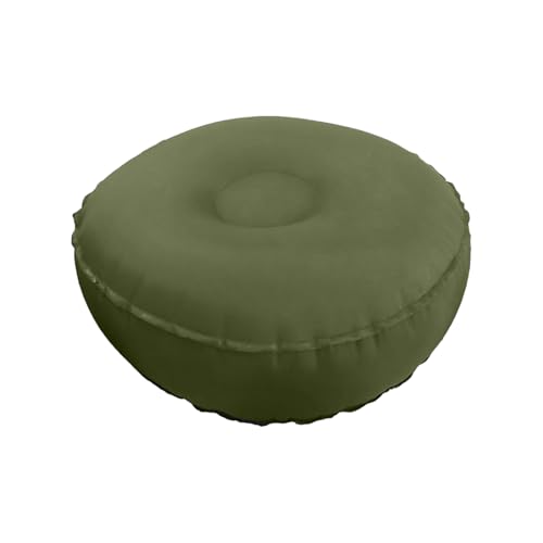 Inflatable Yoga Cushion - Non-Slip Meditation Seat, Adjustable Bolster for Comfort and Stability | Balance and Relaxation Tool for Men Women Adults Indoor Outdoor Backyard Gym Living Room - color: Army Green