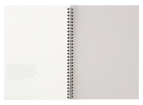 Blank Spiral Notebook 10.12 x 7.36 in (B5), 160 Pages Blank Paper, Notebook for Sketching, Writing & Study, Calendar Card Included (2025) (Old Rose) - color: Old Rose