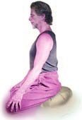 Zafu Yoga Sitting Meditation Cushion - Buckwheat Filling - color: Natural, size: 12 In