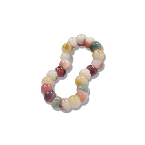 MUDI Bracelet For Women, Bodhi Seed Beads Bracelets Fidget Healing Energy Protection Stretch to My Man Jewelry Gift - color: Oval Colorful