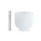 TOPFUND 8 inch 432 Hz F Note Crystal Singing Bowl Heart Chakra with Suede Mallet - color: 432Hz F Note, size: 8 inch