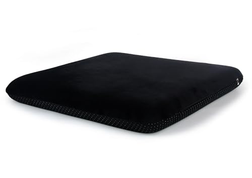 Sigmat Recliner Cushion for Elderly with Memory Foam 20x20x3 Inches Large Square Seat Cushion for Recliner Chair, Floor Pillow, Truck Seat Cushion Black - color: Black, size: 20x20x3 In