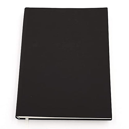 Large Thick Journal Notebook,Lined Papers,A4 8.4x11.4 inches,416 Pages,Soft Faux Leather Cover (Black,Ruled) - color: Black,Ruled, 416Pages