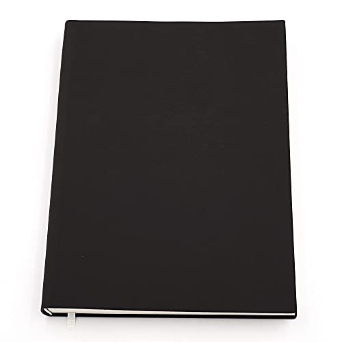 Large Thick Journal Notebook,Lined Papers,A4 8.4x11.4 inches,416 Pages,Soft Faux Leather Cover (Black,Ruled) - color: Black,Ruled, 416Pages