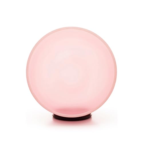 Hye-eun Pink Crystal Singing Bowls Set, 432hz 8"G 10"F 12"C 3pcs Frosted Quartz Chakra Sound Bowl with Beige Carrying Case for Sound Healing Yoga Meditation - color: 432hz 8"G 10"F 12"C Pink 3pcs
