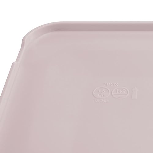 Keeeper Storage Box with Textured Surface, Plastic, Grey, 6 l - color: Gray, size: 6 l