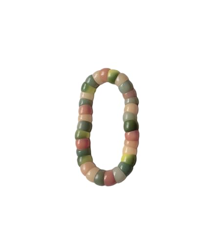 Natural Bodhi Seeds Beads Bracelet, Zen Fidget Stretch Color Gradient Bracelet for Mind-Calming, Meditation Practice Beads Accessory for Women and Men - color: colorful-01