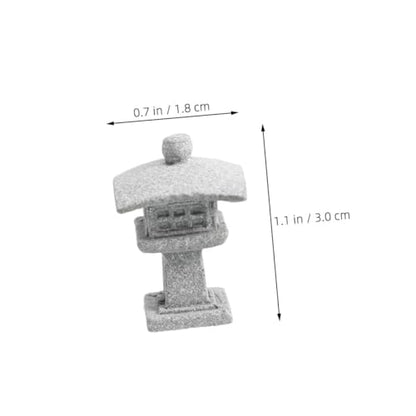 ULTECHNOVO Japanese Mini Statue Zen Garden Lantern Stone Sculpture for Indoor Outdoor Decor