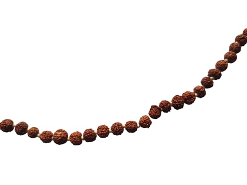 BHAVICREATION Rudraksha Mala with Gomukhi japa Bag 108 Beads Hare Krishna Mala Puja samagri (Rudraksha mala 9 mm) - color: Rudraksha Mala 9 MM