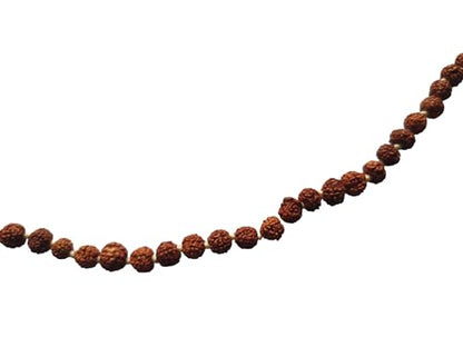 BHAVICREATION Rudraksha Mala with Gomukhi japa Bag 108 Beads Hare Krishna Mala Puja samagri (Rudraksha mala 9 mm) - color: Rudraksha Mala 9 MM