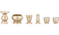 Biwa 141-01 6-Piece Set, Champagne Gold