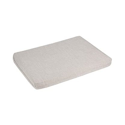 Bigso Box of Sweden Small Storage Box with Lid and Handle - Fabric Storage Box Made of Polyester and Cardboard in Linen Look - Folding Container for Clothes, Accessories, Toys etc. - Beige