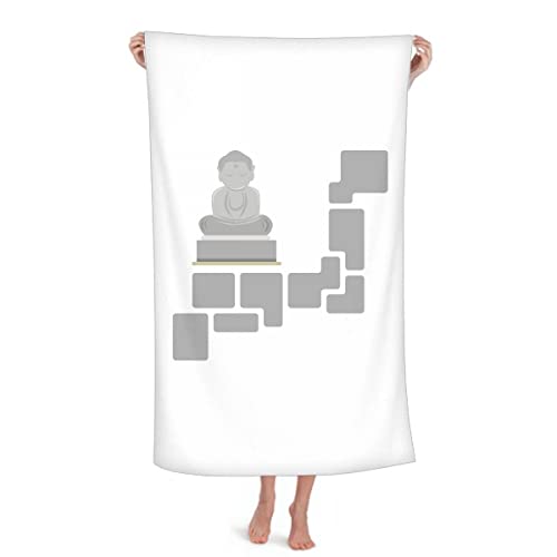 Meditation Sitting Posture Sculpture Throw Blanket Soft Warm Flannel