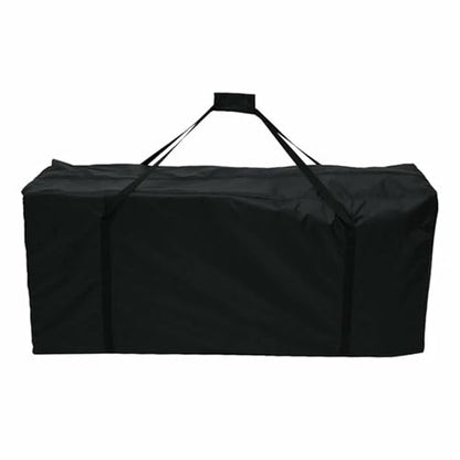 1 Pc Oxford Cloth Heavy Duty Outdoor Organizer Black Rectangle Garden Furniture Cushion Storage Bag Travel Carrier Storage Bag (Size : S 122) - size: S 122