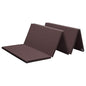 KaRaDaStyle Gymnastics Mat Folding Stretch Mats 75"x31"x1.2" Exercise Muscle Training Children Play Horizontal Bar Mat Yoga Sports Soundproof Home Use - color: Brown/5-fold