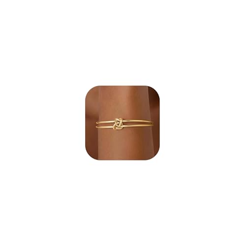 72ore Knot Bracelets for Women Gold Knot Bracelet Two Tone Knots Design Minimalist Wrist Jewelry for Daily Wear