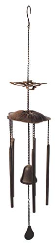 Anderson's Butterfly Wind Chimes, 33" Antique-Style Outdoor Decor for Garden, Patio, Porch, Memorial, Birthday, Wedding, Sympathy, Fundraising, Home or Office – No Assembly Required - color: Butterfly