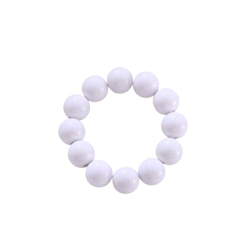 18MM Bohemian Seed Bead Bracelet - Handmade Multicolor Beaded Accessory for Women |Adjustable Beaded Jewelry Gift Stretchable Bracelet for Her Gift - color: White