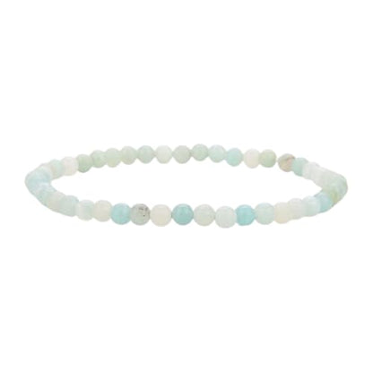 Handmade 4mm Tiny Beads Bracelet – Natural Healing Stone Beads for Yoga, Mala, and Bohemian Stacking – Stretch Bracelet for Men and Women