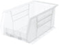 Akro-Mils 30240 AkroBins Plastic Storage Bins, Space-Saving Stackable Bins for Garage, Pantry, Craft Organization, 15 x 8 x 7 inches, Clear, 12-Pack
