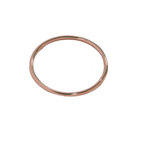 1pcs Minimalist Stainless Steel Thin Bracelet Bangles for Women Waterproof Rust-Proof Women's Hand Bracelets Bangle - color: Rose red_59mm