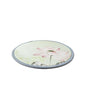 Round Lotus Flower Meditation Mat, Floor Cushion with Gray Border, Oriental Design - size: trumpet