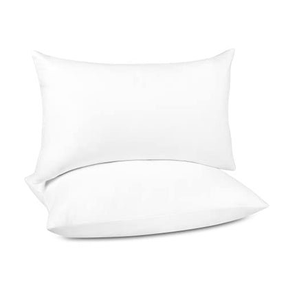 puredown® Lumbar Pillow Inserts 12 x 20 (Pack of 2, White), Filled with Feather and Down, Decorative Pillows for Couch, Home Decor - size: 12x20 Inch