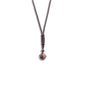 Natural Tiger Eye Stone Bead Pendant Necklace for Healing and Protection Crystal Necklace for Men and Women Adjustable - color: Red Tiger Eye