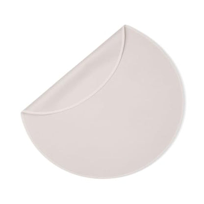 Dame Products Thro Blanket, Waterproof Bed Blanket & Spill Proof Throw, Breathable Cotton Cover, Machine Washable Mattress & Furniture Protector, Portable with Travel Bag, Circle Shape, Oat Color - color: Oat