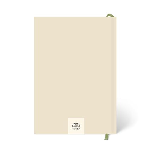 Papier Daily Gratitude Journal - Beige, 8.46"L x 6.02"W | Hardcover Gratitude & Healthy Mindset Diary for Personal Growth, Mindfulness & Self-Reflection | Track Wins in Your Life for 5 Months