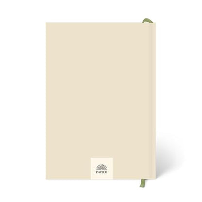 Papier Daily Gratitude Journal - Beige, 8.46"L x 6.02"W | Hardcover Gratitude & Healthy Mindset Diary for Personal Growth, Mindfulness & Self-Reflection | Track Wins in Your Life for 5 Months
