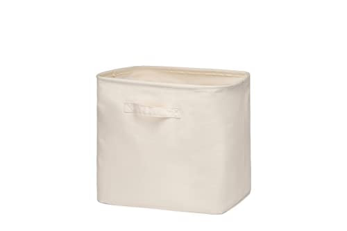 Decorative Basket Rectangular Fabric Storage Bin Organizer Basket with Handles for Clothes Storage (14.5 x 10.2 x 13.3, Beige) - size: 14.5 x 10.2 x 13.3''