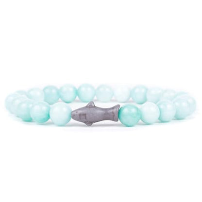 Fahlo Shark Tracking Bracelet – Track a Real Shark's Journey – Supports Wildlife Conservation – Elastic – on Interactive Mobile App Map – Unisex Ocean Conservation Gift - color: Seafoam