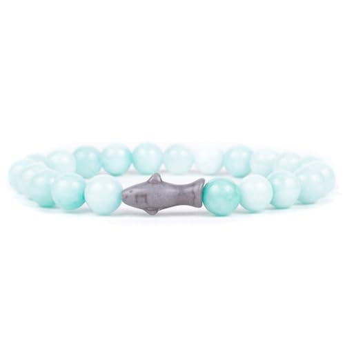 Fahlo Shark Tracking Bracelet – Track a Real Shark's Journey – Supports Wildlife Conservation – Elastic – on Interactive Mobile App Map – Unisex Ocean Conservation Gift - color: Seafoam