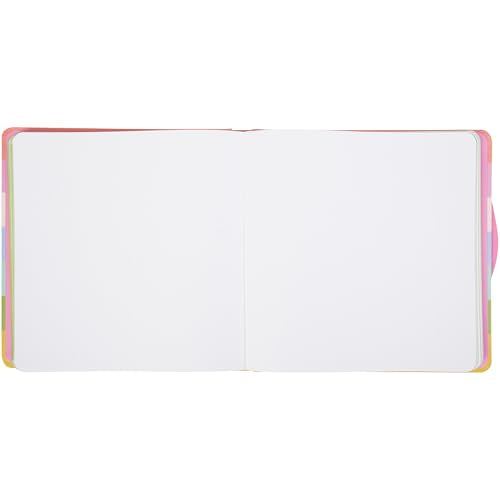C.R. Gibson J3N1S-25499 N Squared Striped 3-in-1 Blank, Dot Grid, and Lined Journal with 480 Pages, 8.5" x 8.5", Multicolor - style: Striped