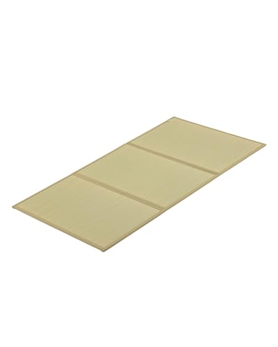 FULI Japanese Tatami Mattress, Foldable Igusa Rush Grass Tatami Rug, Natural Japanese Floor Mattress Mat Made in Japan, Twin XL - size: Twin XL (83"L x 39"W x 0.5"Th), style: Foldable Mat