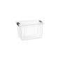 Superio Clear Storage Box with Lid, 2.5 Quart Plastic Container Bins for Organizing, Stackable Crates, BPA Free, Non Toxic, Odor Free, Organizers - size: 2.5 Quart