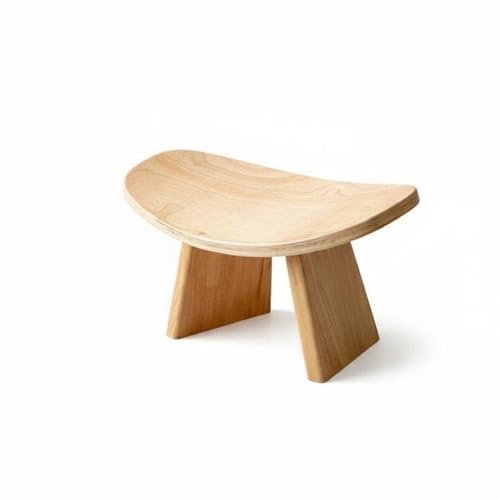 predolo Wooden Kneeling Bench Solid Wood Ergonomic Meditation Bench Alignment Support Wooden Kneeling Stool for Meditators, Beginners, Travel, Outdoor, Walnut, L - color: Walnut, size: Large