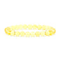 Cherry Tree Collection - Small, Medium, Large Sizes - Gemstone Beaded Bracelets For Women and Men - 6mm Round Beads - color: Amber, size: Small