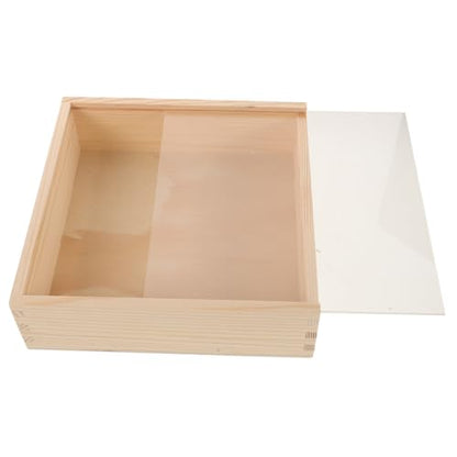 Acrylic Storage Box Sliding Lid Multi-functional Organizer for Jewelry and Trinkets Sturdy Acrylic Lid Suitable for Home and Office Use