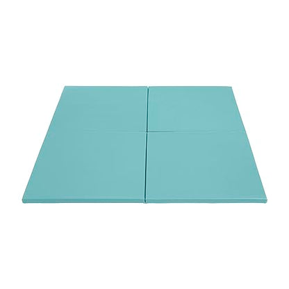ECR4Kids SoftZone Play Patch Activity Mat Squares, Modular Playmat, Seafoam, 4-Pack - color: Seafoam