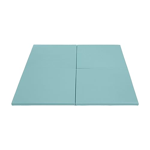 ECR4Kids SoftZone Play Patch Activity Mat Squares, Modular Playmat, Seafoam, 4-Pack - color: Seafoam