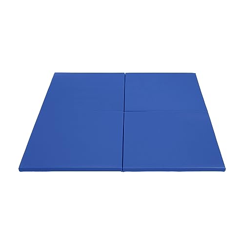 ECR4Kids SoftZone Play Patch Activity Mat Squares, Modular Playmat, Blue, 4-Pack - color: Blue