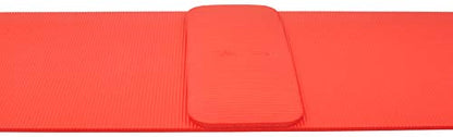 Fitvids All Purpose 1/2-Inch Extra Thick High Density Anti-Tear Exercise Yoga Mat and Knee Pad with Carrying Strap, Multiple Colors - color: Red