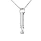 Breathing Easy Necklace, Mindfulness Breathing Stainless Steel Pendant for Stress Relief, Anxiety Management & Smoking Cessation Aid, Intricate Engraving for Men Women - color: B-Sliver