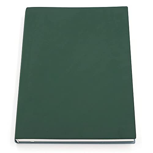 Large Thick Journal Notebook, Lined Papers, A4 8.4x11.4 inches, 416 Pages, Soft Faux Leather Cover (Green, Ruled) - color: Green, Ruled, 416Pages